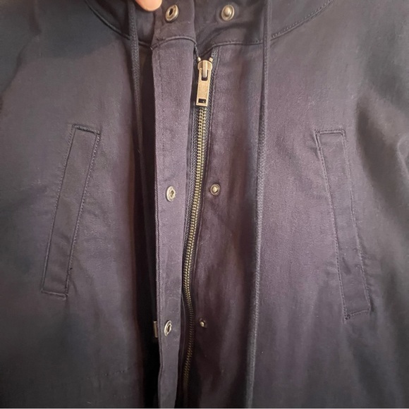 Women’s Drawstring Hooded Jacket, Mark & Spruce, Navy Blue, Size XL - Picture 13 of 14